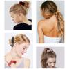 Velvets Scrunchies with Zippered Pocket Elastic Hair Bands for Women and Girls Colorful Ponytail Holders Accessories