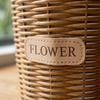 Tabletop Imitation Rattan Basket Plastic Rattan Storage Baskets Woven Plant Pot  Indoor Storage