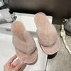 Уютные женские тапочки из искусственного меха, мягкая подошва из ЭВА, удобные для дома и улицы, шлепанцы с плюшевой подкладкой, идеально подходят для осени и зимы