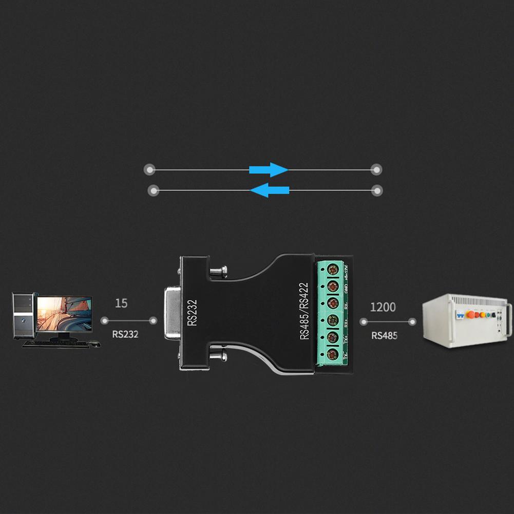 RS 232 To 485 422 Adapter Cascadable 16 32 Devices Converter for Attendance Machines