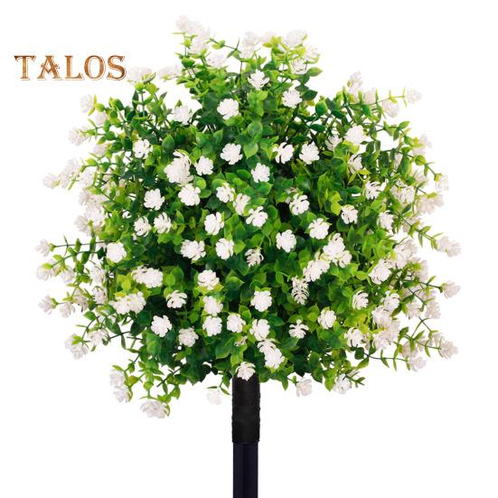 Искусственная топиарная композиция с цветами, искусственные кусты для улицы, растения с шипами для земли, устойчивые к ультрафиолетовому излучению, искусственные цветы для сада, патио, балкона, декора