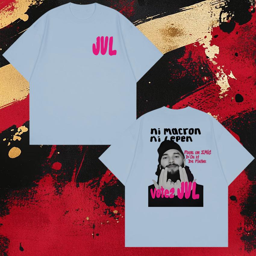 Hot French Rapper JUL Trend Y2k short sleeve Tshirts 2026 Unisex Oversized 100 Cotton Tops Unisex WOMEN T shirt Unisex WOMEN T shirt