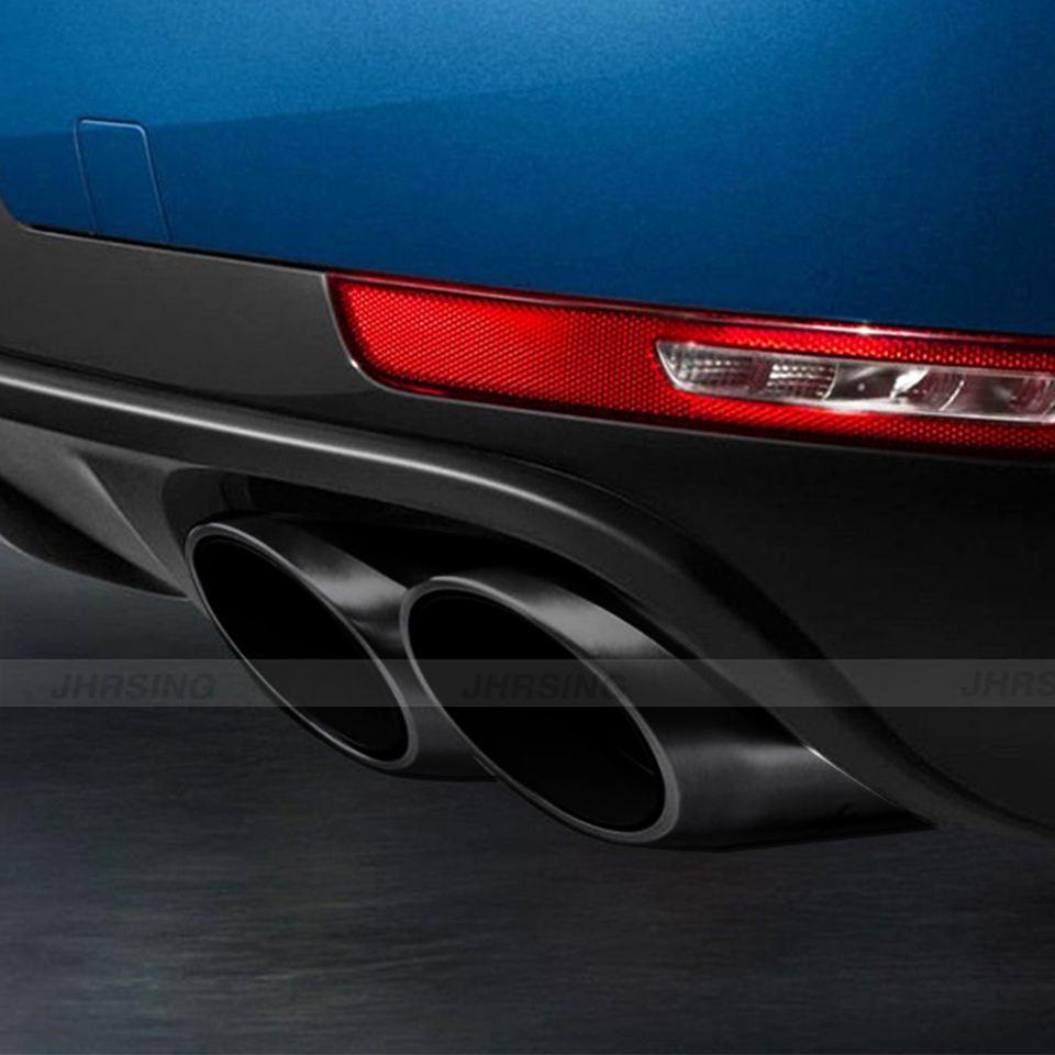 Квадратная выхлопная насадка из нержавеющей стали для Porsche Macan 2014-2018