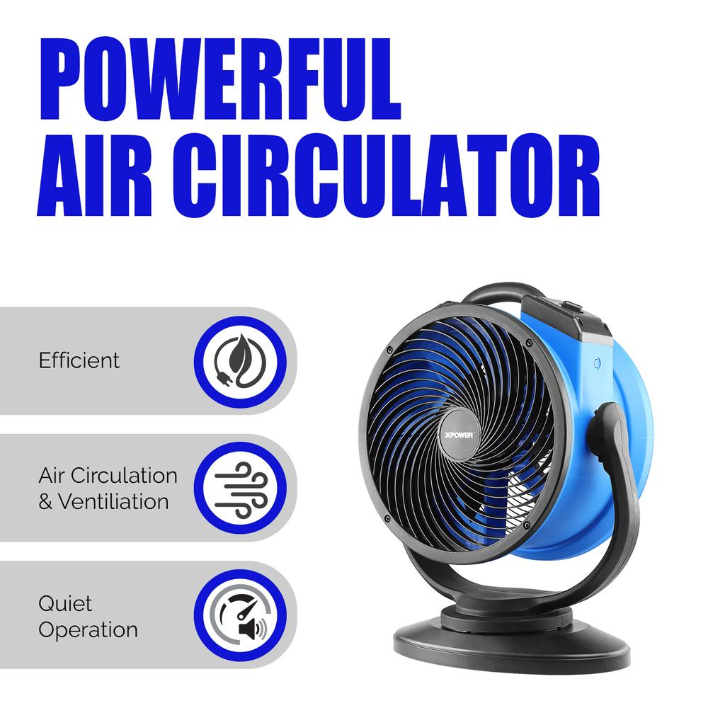 XPOWER FC-300S Pro Встроенный герметичный многоцелевой воздуходув с циркуляцией воздуха, напольный вентилятор, осевой вентилятор