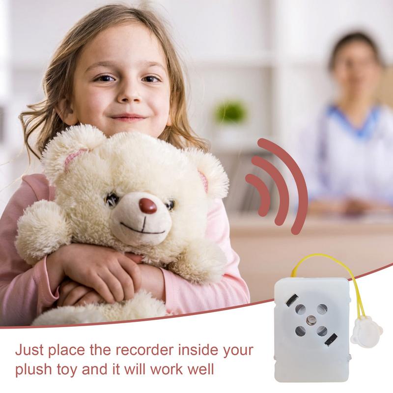 Stuffed Animal Sound Recorder 35 Seconds Button Sound Box Toys Recording Device Plush Toy Custom Messages Recorder Voice Box