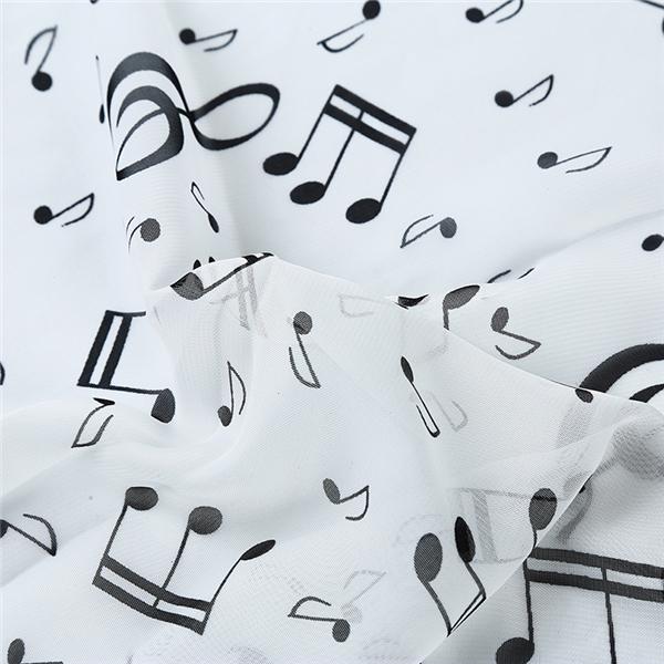 1 шт., женский шарф, красивая музыкальная нота, шифоновый шейный шарф, шаль, шарфы-глушитель, платок