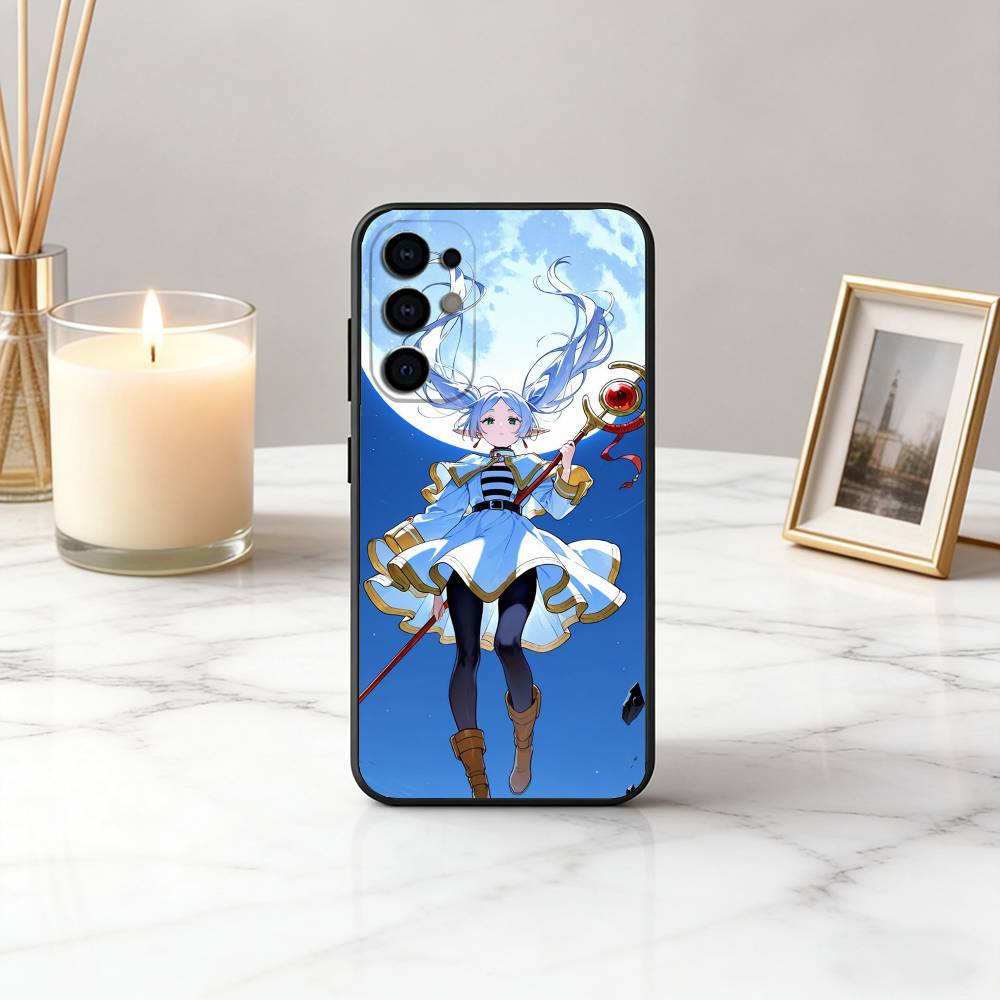 F-Frieren B-Beyond J-Journeys End Phone Case For Samsung S25,S24,S21,S22,S23,S30,Ultra,S20,Plus,Fe,Soft Silicone Black Cover