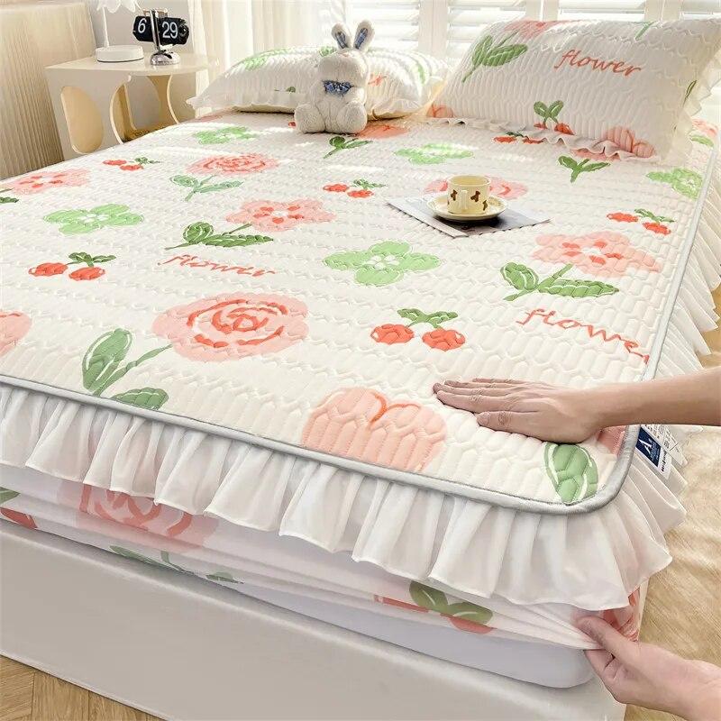 Домашний текстиль, простыня, набор наволочек, летняя крутая латексная нескользящая эластичная лента, покрывало, защитный чехол для матраса, простыня