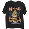 Унисекс Взрослая футболка Def Leppard Hysteria '88 с принтом на спине