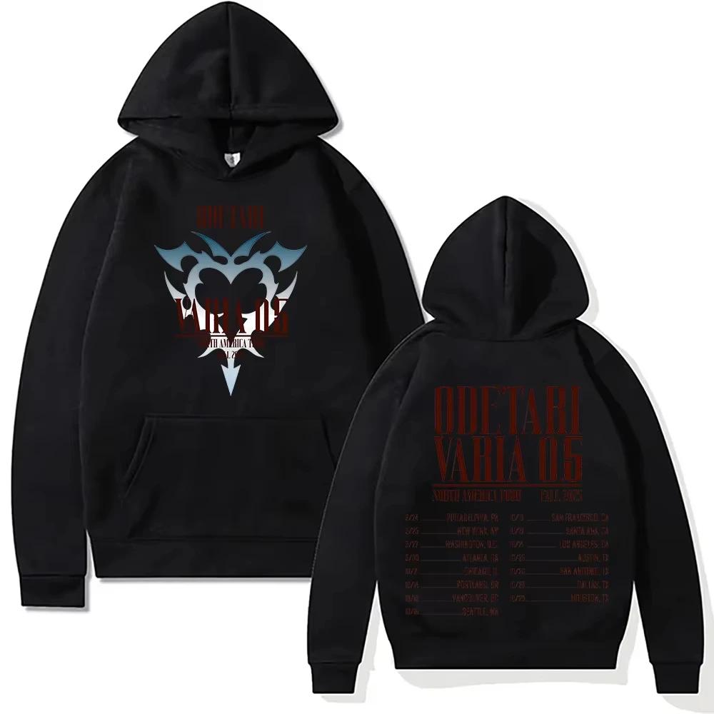 2025 Худи рэпера Odetari Odetari VARIA 0.5 Тур по Северной Америке Осень2025 Свитшот Мужская одежда Уличный стиль Повседневная Толстовка