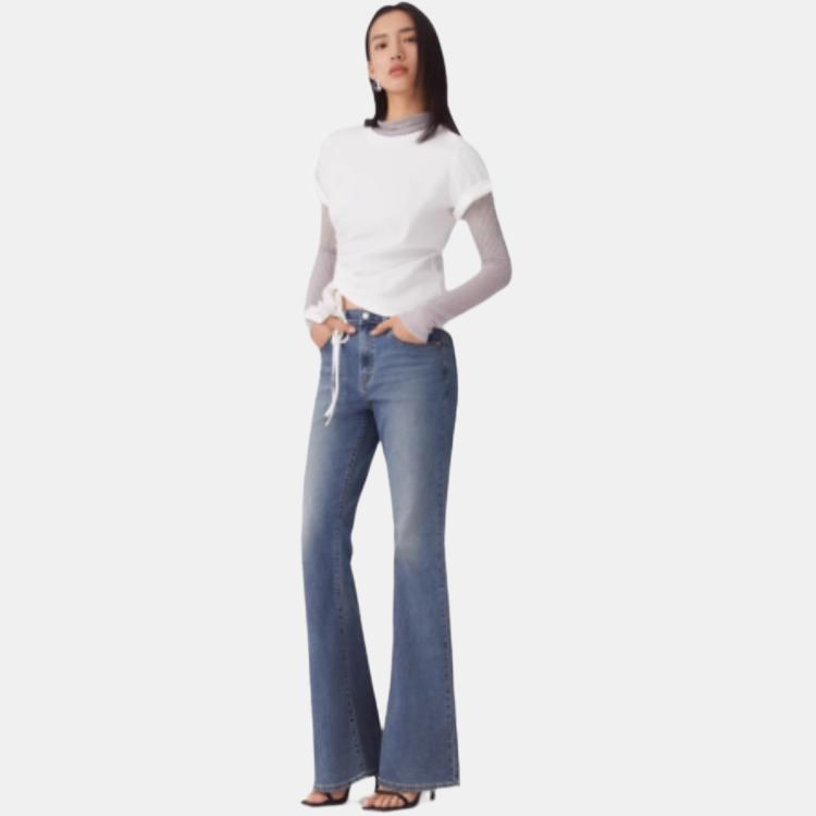 Levis SS25 Commuting Минималистичная Однотонная Футболка с Коротким Рукавом Стандартного Кроя Женские Топы Белый 002YT-0000