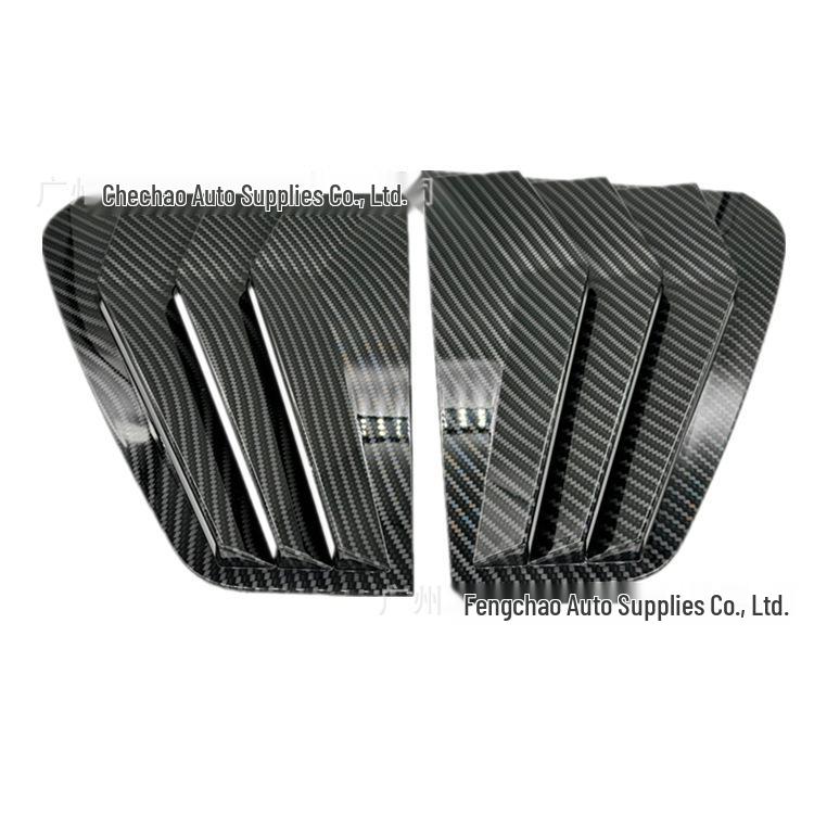 Декоративные накладки на задние боковые окна Volkswagen Golf 7 2013-2020, Декоративные накладки на кузов в стиле Mustang