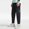 Li Ning X Disney Вязаные спортивные штаны мужские черные с умеренной манжетой AKLR189-1