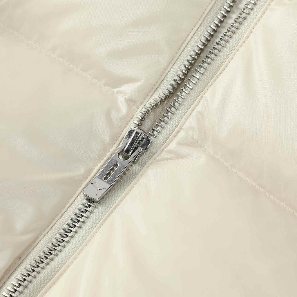 Puma Жилет из блестящего пуха Warmcell Solid, толстый, теплый, с капюшоном, женский жилет, белоснежный 629271-87
