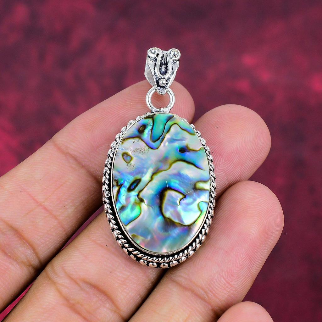 Подвеска из ракушки Abalone, ювелирные изделия из цельного серебра 925 пробы, ювелирные изделия с подвеской из драгоценных камней ручной работы, для свадебного подарка