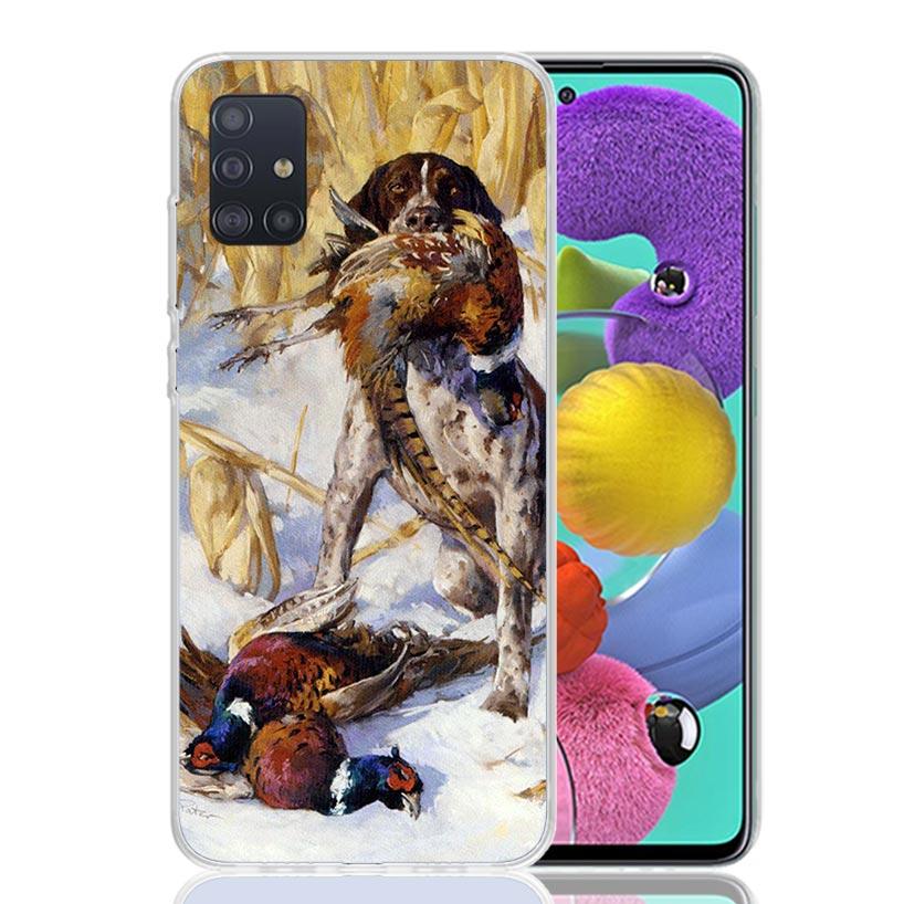 Hunter Dog Hunting Phone Case for Samsung Galaxy A52 A51 A50S A12 A22 A32 A72 A10S A30S A31 A71 Note 20 Ultra 10 Plus S10 Galaxy