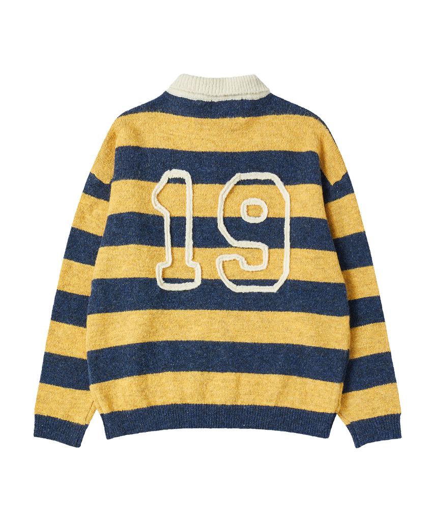 BEYOND CLOSET [Collection Line] New Gentle Rugby Polo Knit Yellow
