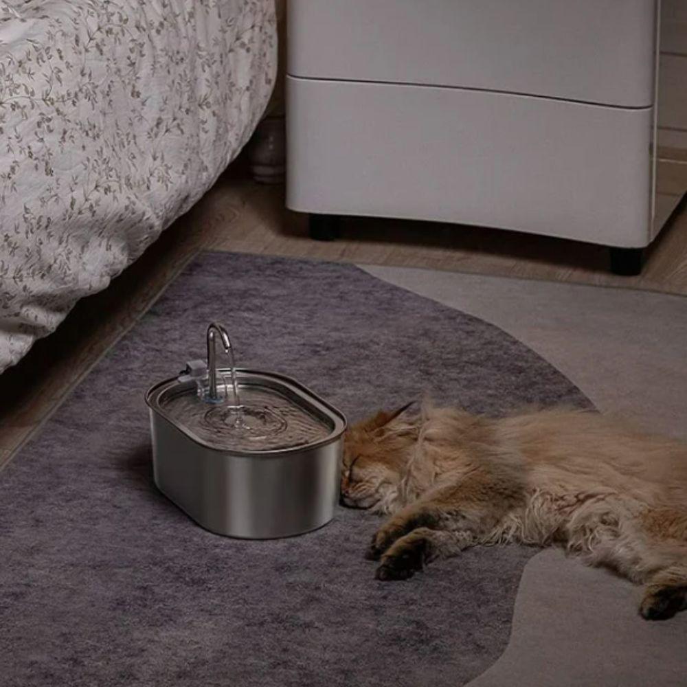 Stainless Steel Pet Water Dispenser Automatic Pet Water Drinker Smart Cat Water Fountain Dog
