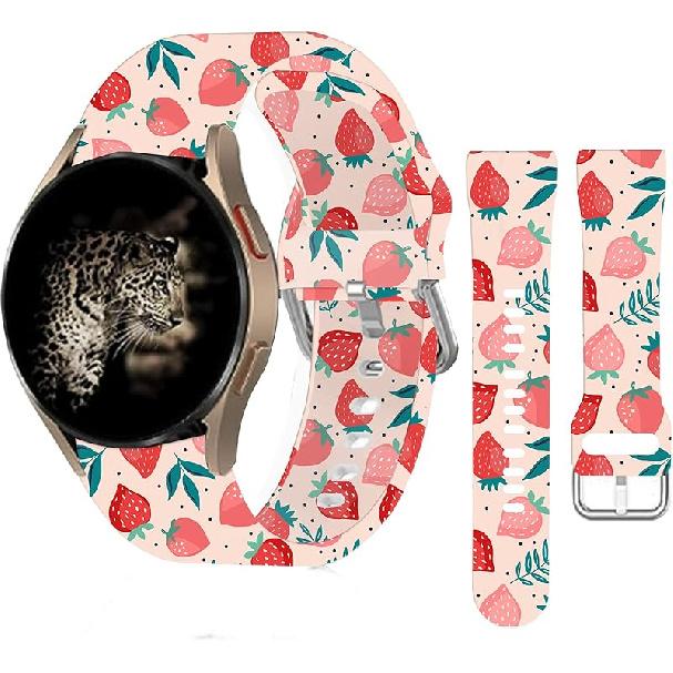 Силиконовые спортивные ремешки 20 мм, совместимые с Galaxy Watch 6/Watch 5/Galaxy Watch 4 40 мм 44 мм/Classic 42 мм 46 мм/Watch 3 41 мм, ремешки для Active 2,