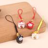 Cartoon Bell Japanese Lucky Cat Cartoon Bell Lucky Copper Bell Mobile Phone Pendant Key Chain Girls Bag Accessory