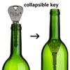2 Pcs Magic Toys Folding Keys Through Bottle or Ring Through Magic Props Easy To Play Joke Toys