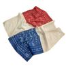 Ethnic style cashew flower printing 111 pure cotton silk scarf women's summer sunscreen neck protection versatile small square scarf scarf decoration