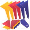 Housoutil Car Vinyl Wrap Squeegee Triangle Scraper for Auto Window Tint and Decal Application Flexible Plastic Tool with Hanging Hole 8.3X4.7X0.4