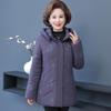 Зимняя куртка-пуховик для мам, модная свободная теплая парка с капюшоном, женская толстая вышитая хлопковая куртка