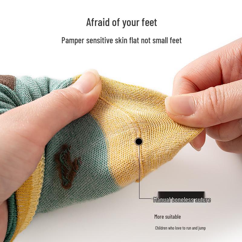 Осенние мультяшные носки до середины икры для детей, 1-3 года, для мальчиков и девочек