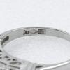 One character Ring 5P Pt900Platinum/diamond #5.4(US Size) One character 4.1g Women Used