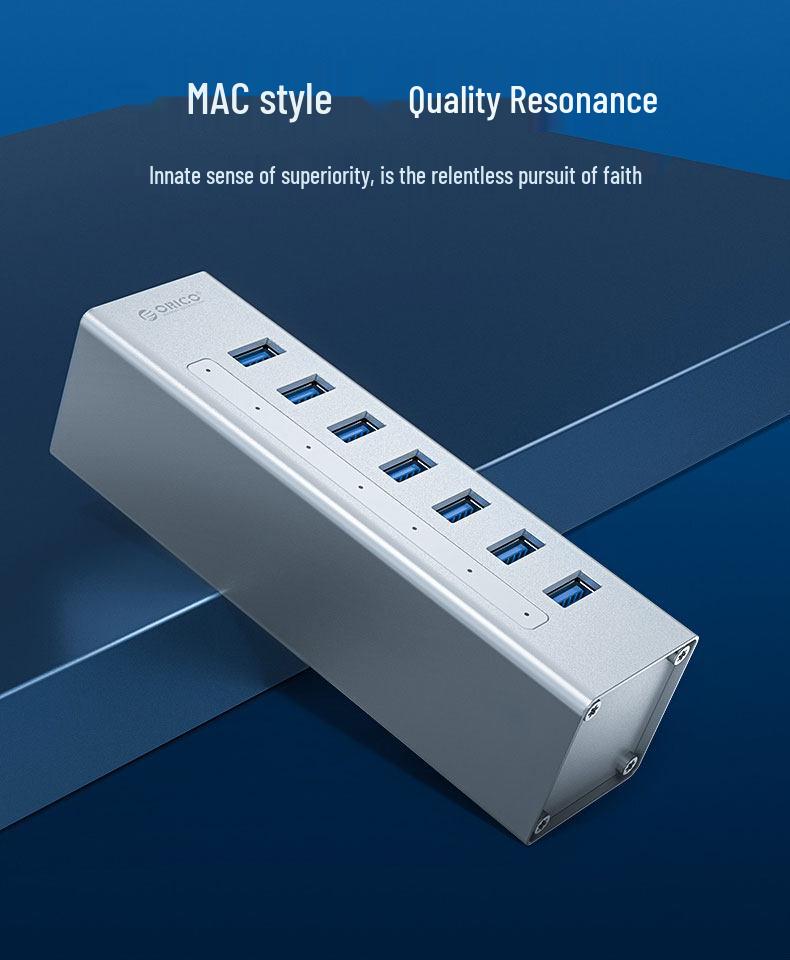 ORICO A3H Высокоскоростной USB 3.0 Четырехпортовый Expansion Hub с блоком питания