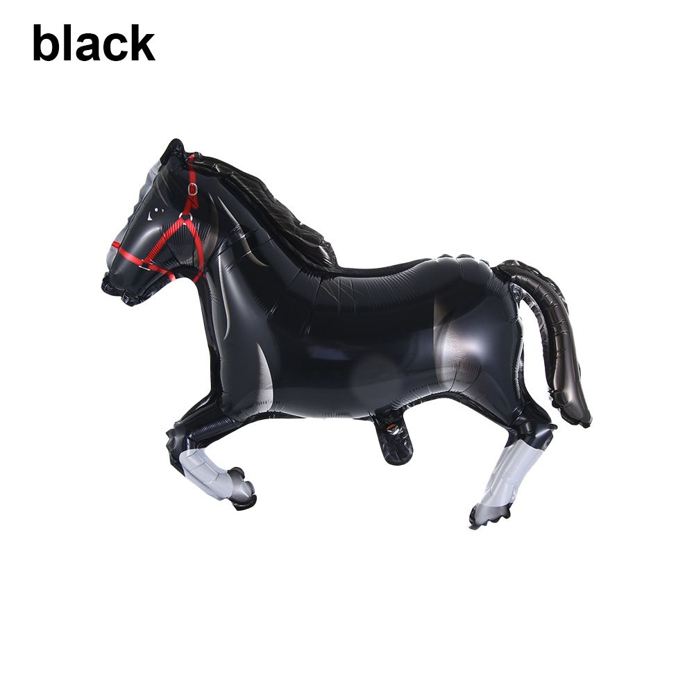 Принадлежности для детского праздника, дня рождения, надувные игрушки, воздушный шар в виде лошади, алюминиевый шар в форме лошади