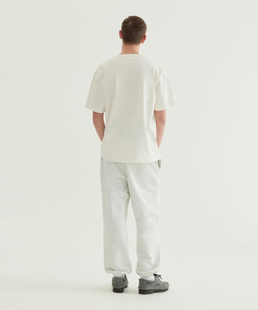 COVERNAT Arch Logo Regular Jogger Sweatpants Heather Grey