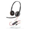 Гарнитура Plantronics Blackwire C3220 Стерео, черная, USB, проводная, 20 Гц, 20 кГц, оба наушника, шумоподавление, микрофон - - - Type-C - - - - Supra-Aural -