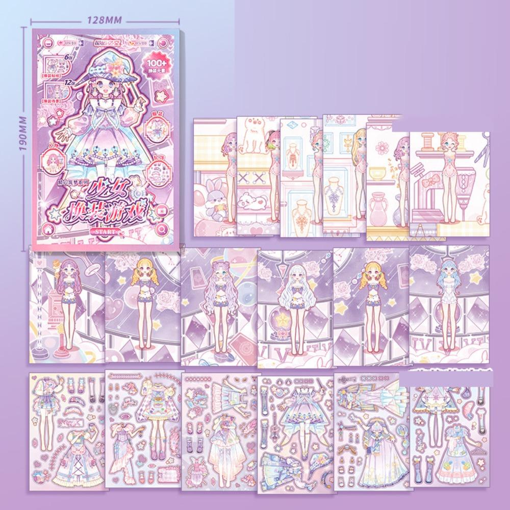 DIY Dress Up Sticker Cartoon Scrapbook Sticker Artistic Decorative Stickers