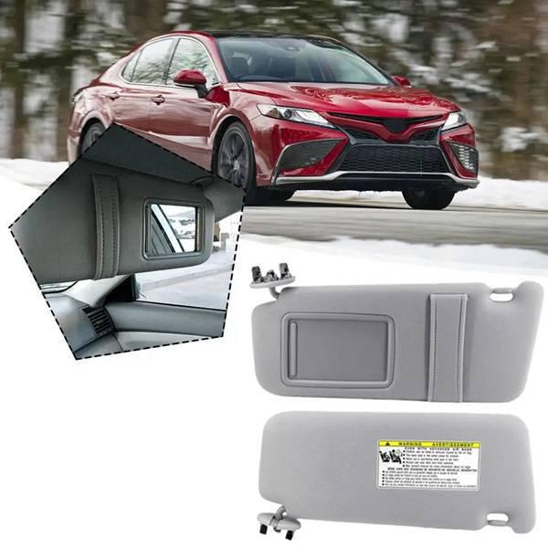 Pair of Sun Visors for 2007-2011 Toyota Camry (Parts 74310-06750-E0, 74320-06780-B0)