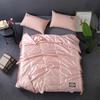 Satin Silk Cooling Blanket Summer Ice Silky Cooling Polyester Fibre Home Healthy Sleep Thin Quilt Smooth Blankets