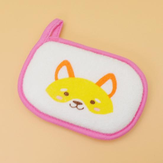 Детская мочалка с мультяшным рисунком, аккуратно чистое хлопковое полотенце для душа, детские принадлежности