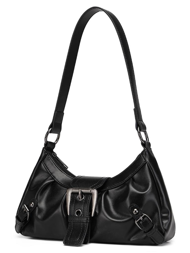 2025 Весна/Лето Y2K Сумка-хобо из ПУ кожи под мышку на плечо - Стиль острой девчонки