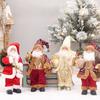 Рождественское украшение 2026 для дома Плюшевая кукла Санта-Клауса 30 см Декор для вечеринки Навидад Рождественские украшения Новогодний подарок
