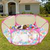 Pet Playpen Foldable Animals Tent Transparent Pet Exercise Fence Rabbit Play Pen for Rabbits Hamster Hedgehogs Diameter 120cm