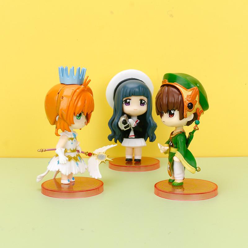 Очаровательные коллекционные ПВХ фигурки Cardcaptor Sakura для украшения торта, с шестью разными дизайнами