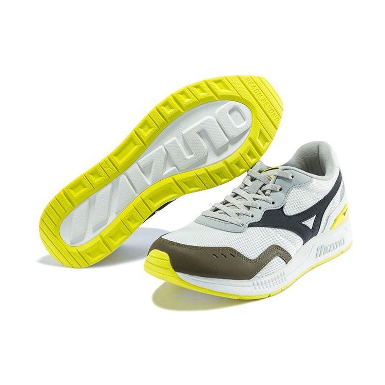Mizuno Удобные Универсальные Амортизирующие Нескользящие Прочные Дышащие Низкие Кроссовки для Бега Унисекс Белый Желтый D1GH200602