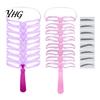 Reusable Eyebrow Shaper 1/2 Sets Stencil Kit, 8 Shape Brow Template with Handle & Non Slip Headband, Shaping Drawing Guide Tools for Women Beginner