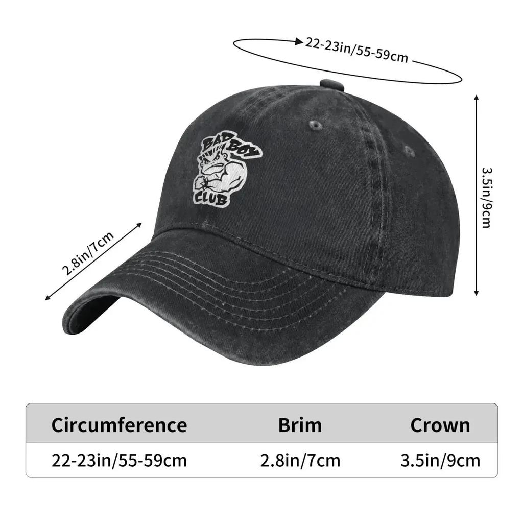 Bad Boy Club Vintage BMX Logo Fashion Baseball Cap Peaked Cap Unisexs Hat Womens Cap Unisex Hat