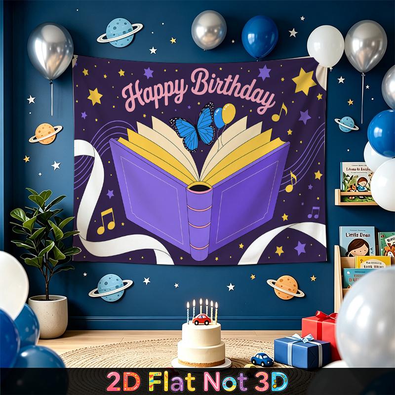 Purple Photography Birthday Backdrop 1pc - Studio Photo Prop