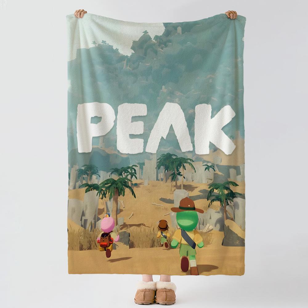 Бренд P-PEAK-k Плед из толстого и уютного фланели, для использования в помещении и на улице, для дневного сна
