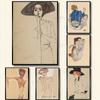 Egon Schiele Body Color Delineation Sketch Figure Poster Home Decor Art Canvas Painting Modular Wall Pictures For Living Room