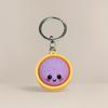 Funny Dumpling Baozi Keychains 6Pcs Pack with Steamer Random Color Novelty Key Holders for Travel Bag Decor Gifts