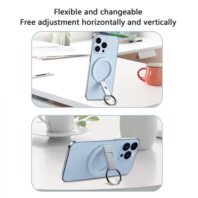 Магнитная подставка-кольцо Magsafe для телефона, настольная подставка, магнитная, сильная, адсорбционная, сплав, тонкий и легкий